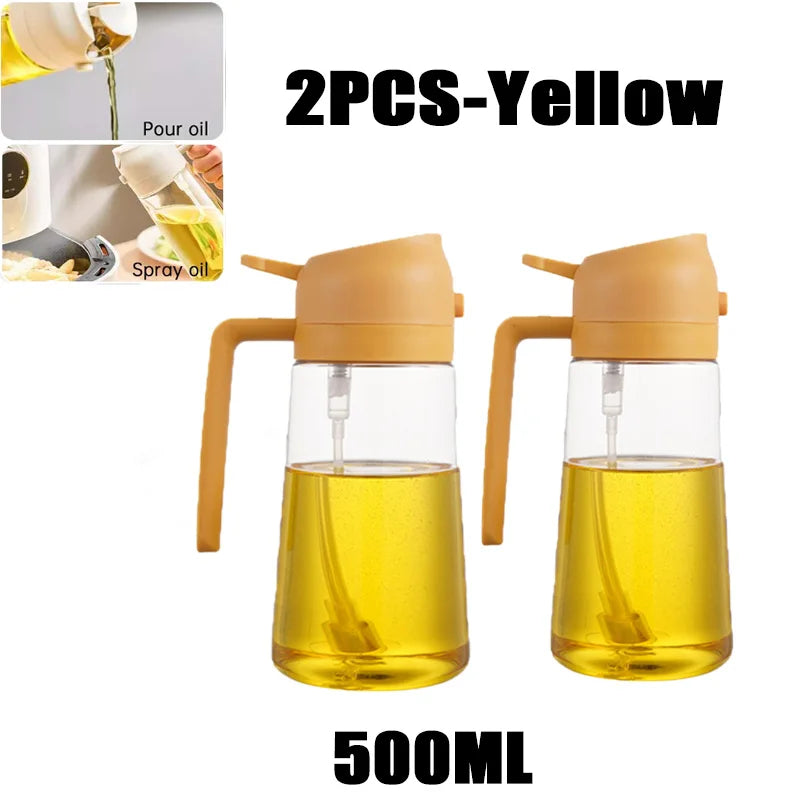Plastic Spray Oil Sprayer Bottle Spray Oil Dispenser Oil Jar Cruet BBQ Kitchen Baking Roasting Picnic Kitchen Tool