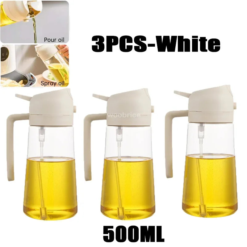 Plastic Spray Oil Sprayer Bottle Spray Oil Dispenser Oil Jar Cruet BBQ Kitchen Baking Roasting Picnic Kitchen Tool