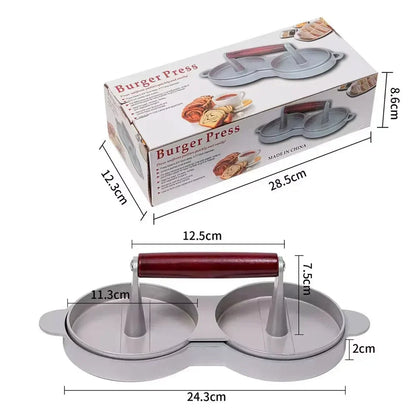 Burger Press Hamburger Meat Tool Patty Maker Aluminum Burger Maker for Kitchen BBQ Grill