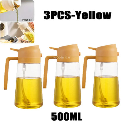 Plastic Spray Oil Sprayer Bottle Spray Oil Dispenser Oil Jar Cruet BBQ Kitchen Baking Roasting Picnic Kitchen Tool